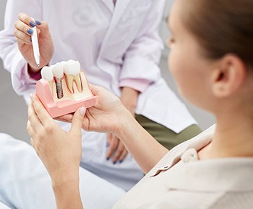 The 4-step dental implant process begins with a consultation with Dr. Habibi